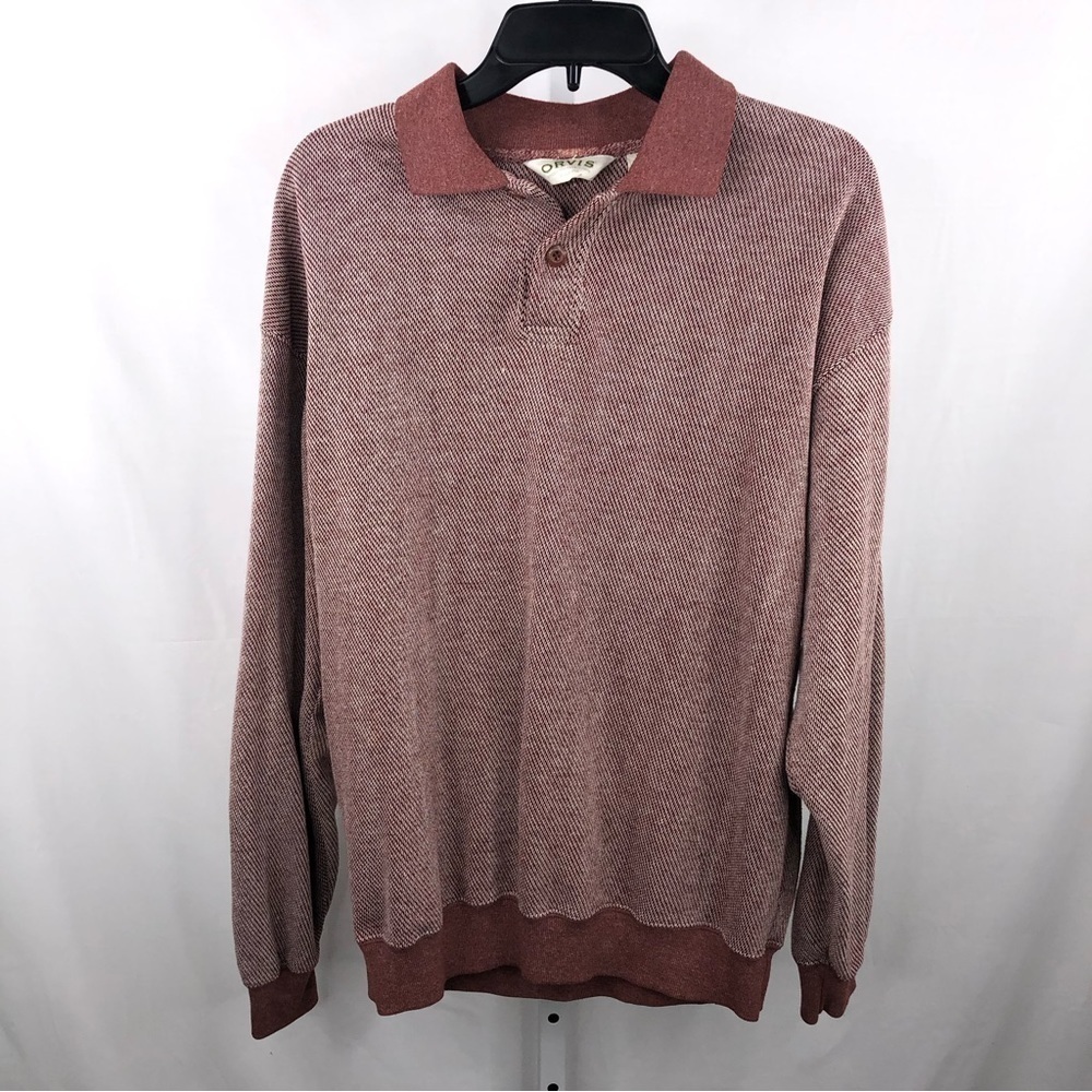 Orvis Long Sleeve Elbow Padded Casual Shirt Size M